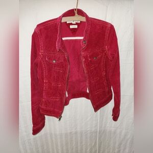 Women's Red Corduroy Jacket